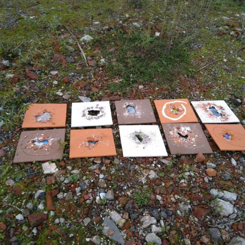10 tegels 30 x 30 cm. <br>Udenhout, 2020